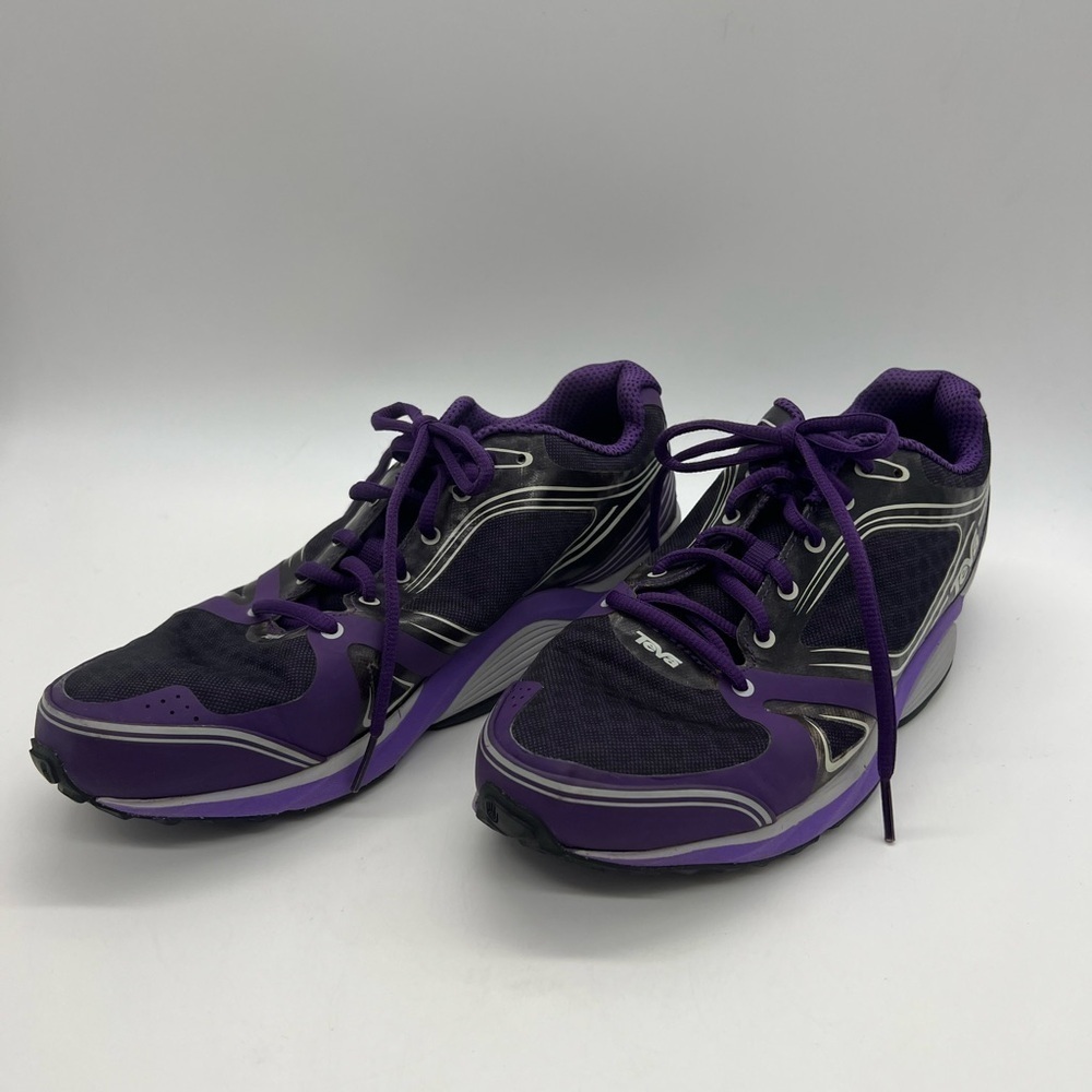 TEVA WOMEN’S TEVASPHERE SIZE 9 PURPLE & BLACK TRAIL RUNNING SHOES 1002261